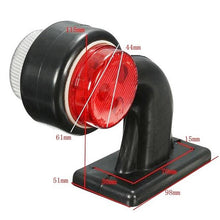 Load image into Gallery viewer, 2pcs Car / Truck 12-30V LED Red White Side Marker Indicator Lights Bulb Lamp, X4-MK-135