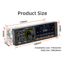 Load image into Gallery viewer, 4 inch 800x480P Car Radio Receiver MP5 Player, Support FM &amp; Bluetooth &amp; SD Card with Remote Control, F7805C