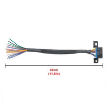 Load image into Gallery viewer, 18AWG OBD 16 Pin OBD Cable Opening Line OBD 2 Extension Cable, Cable Length: 30cm, 30cm 18AWG