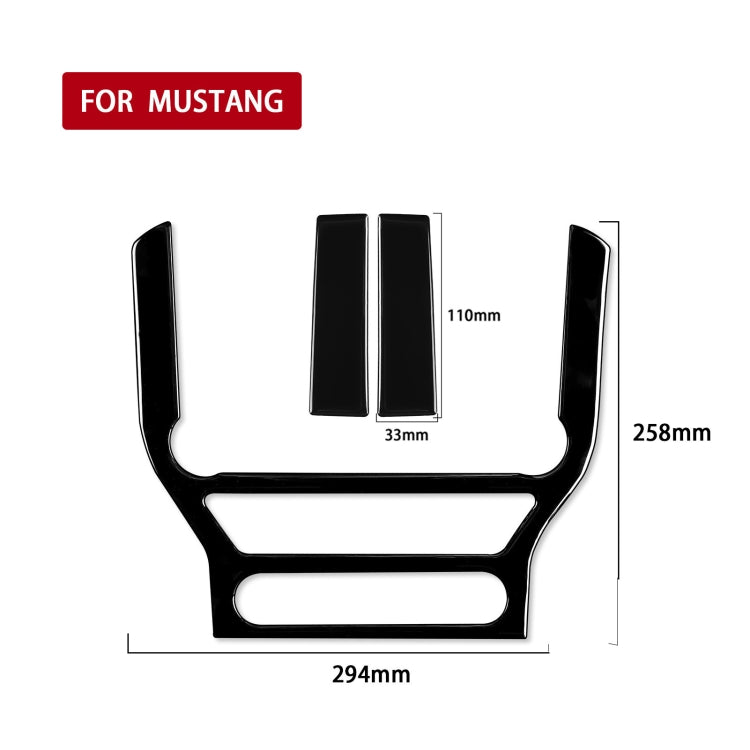For Ford Mustang 2015-2020 Car Central Control Panel Decorative Sticker, Left and Right Drive Universal, Central Control Panel