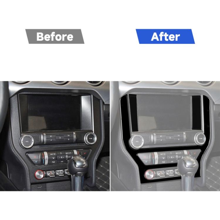 For Ford Mustang 2015-2020 Car Central Control Panel Decorative Sticker, Left and Right Drive Universal, Central Control Panel