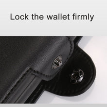 Load image into Gallery viewer, X-7 Antimagnetic RFID  Multi-functional Aluminum Crazy Horse Texture Leather Card Bag Wallet