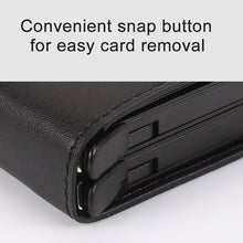 Load image into Gallery viewer, X-7 Antimagnetic RFID  Multi-functional Aluminum Crazy Horse Texture Leather Card Bag Wallet