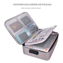 Load image into Gallery viewer, ZJ02 Waterproof Polyester Multi-layer Document Storage Bag Laptop Bag  for All Sizes of Laptops, with Password Lock