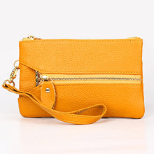Load image into Gallery viewer, 2001 Horizontal Square Litchi Texture Wallet Clutch Bag for Ladies, with Detachable Hand Strap &amp; 6 Key Rings, Orange, Pink, Green, Yellow