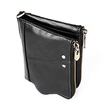 Load image into Gallery viewer, 3533 Long Crazy Horse Texture Cowhide Leather Folding Anti-magnetic RFID Wallet Clutch Bag for Men, with Card Slots, 3533 Black, 3533 Coffee, 3533 Blue, 3533 Red, 3533 Yellowish-brown
