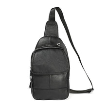 Load image into Gallery viewer, 6023 Casual Litchi Texture Soft Face Full-grain Cowhide One Shoulder Crossbody Bag for Men, Black, Coffee, Red, Brown