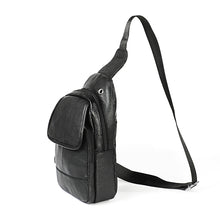 Load image into Gallery viewer, 6023 Casual Litchi Texture Soft Face Full-grain Cowhide One Shoulder Crossbody Bag for Men, Black, Coffee, Red, Brown