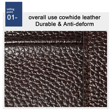 Load image into Gallery viewer, 6023 Casual Litchi Texture Soft Face Full-grain Cowhide One Shoulder Crossbody Bag for Men, Black, Coffee, Red, Brown
