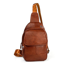 Load image into Gallery viewer, 6023 Casual Litchi Texture Soft Face Full-grain Cowhide One Shoulder Crossbody Bag for Men, Black, Coffee, Red, Brown