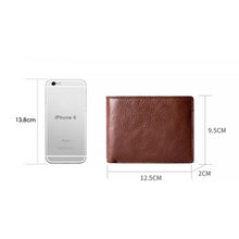 Load image into Gallery viewer, 8016 Retro Cowhide Leather Multiple Card Slots Wallet for Men, with Removable Card Holder, 8016