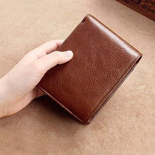 Load image into Gallery viewer, 8016 Retro Cowhide Leather Multiple Card Slots Wallet for Men, with Removable Card Holder, 8016