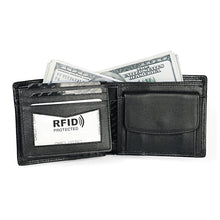 Load image into Gallery viewer, 8020 Horizontal Retro Crazy Horse Texture Leather Anti-magnetic RFID Wallet Clutch Bag for Men, with Card Slots, 8020 Black, 8020 Coffee, 8020 Yellowish-brown