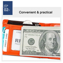 Load image into Gallery viewer, 9606 Cowhide Leather Anti-magnetic RFID Multiple Card Slots Wallet for Men, with Zipper Bag, 9606 Black, 9606 Coffee