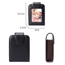 Load image into Gallery viewer, KB189 Vertical Cowhide Leather Organ Shape Multiple Card Slots Anti-magnetic RFID Wallet for Ladies, with Transparent Window, KB189 Purple, KB189 Rose Red, KB189 Sapphire Blue, KB189 Black, KB189 Coffee