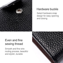Load image into Gallery viewer, KB189 Vertical Cowhide Leather Organ Shape Multiple Card Slots Anti-magnetic RFID Wallet for Ladies, with Transparent Window, KB189 Purple, KB189 Rose Red, KB189 Sapphire Blue, KB189 Black, KB189 Coffee