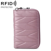 Load image into Gallery viewer, KB191 Zipper Cowhide Leather Organ Shape Multiple Card Slots Anti-magnetic RFID Wallet Clutch Bag for Ladies, KB191 Brown, KB191 Aqua Blue, KB191 Black, KB191 Dark Blue, KB191 Pink, KB191 Light Purple, KB191 Wine Red