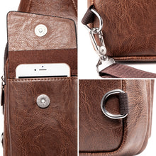 Load image into Gallery viewer, WEIXIER 9525 Men Leisure Style PU Leather Single Shoulder Crossbody Bag