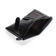 Load image into Gallery viewer, TP-196 Multi-functional Retro Cowhide Leather Multiple Card Slots Dual zipper RFID Wallet