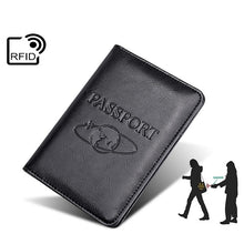 Load image into Gallery viewer, TP-8296 Multi-functional RFID Leather Travel Passport Holder