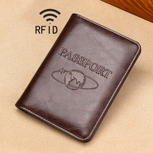 Load image into Gallery viewer, TP-8296 Multi-functional RFID Leather Travel Passport Holder