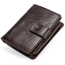 Load image into Gallery viewer, TP-201 Crazy Horse Leather Multi-functional Lather RFID Clasp Retro Wallet, TP-201
