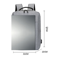 Load image into Gallery viewer, POFOKO Large-capacity Waterproof Oxford Cloth Business Casual Backpack with External USB Charging Design for 15.6 inch Laptops