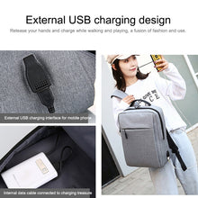 Load image into Gallery viewer, POFOKO Large-capacity Waterproof Oxford Cloth Business Casual Backpack with External USB Charging Design for 15.6 inch Laptops