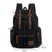 Load image into Gallery viewer, AUGUR 1039 Men Retro Canvas Backpack Shoulders Laptop Bag