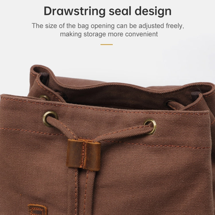 AUGUR 1039 Men Retro Canvas Backpack Shoulders Laptop Bag