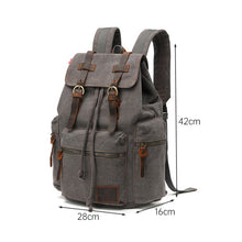 Load image into Gallery viewer, AUGUR 1039 Men Retro Canvas Backpack Shoulders Laptop Bag