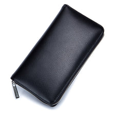 Load image into Gallery viewer, Two-Layer Cowhide Leather Organ Card Holder Multiple-Card RFID Anti-Theft Wallet Bag