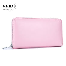 Load image into Gallery viewer, Two-Layer Cowhide Leather Organ Card Holder Multiple-Card RFID Anti-Theft Wallet Bag