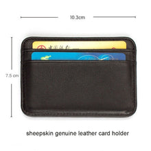 Load image into Gallery viewer, C1712H2 Sheepskin Ultra Thin Mini Convenient Card Case, C1712H2