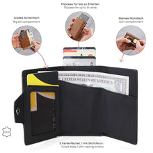 Load image into Gallery viewer, CH0727-1 RFID Carbon Fiber Zipper Multifunctional Card Package