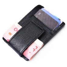 Load image into Gallery viewer, Cowhide Leather Solid Color Card Holder Wallet RFID Blocking Card Bag Protect Case with 3 Card Slots &amp; Photo Frame, Size: 110*77*4mm