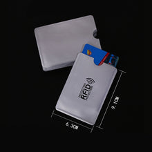 Load image into Gallery viewer, 10 PCS Aluminum Foil RFID Blocking Credit Card ID Bank Card Case Card Holder Cover, Size: 9.1*6.3cm, RFID 10pcs