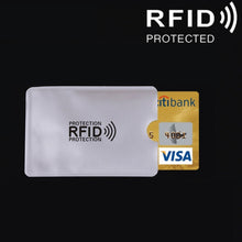 Load image into Gallery viewer, Aluminum Foil RFID Blocking Credit Card ID Bank Card Case Card Holder Cover, Size: 9.1*6.3cm, RFID 1pcs