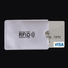 Load image into Gallery viewer, Aluminum Foil RFID Blocking Credit Card ID Bank Card Case Card Holder Cover, Size: 9.1*6.3cm, RFID 1pcs