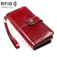 Load image into Gallery viewer, 3556 Large Capacity Long Multi-function Anti-magnetic RFID Wallet Clutch for Ladies with Card Slots