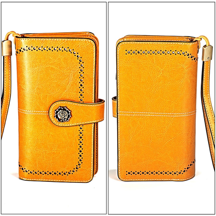 3556 Large Capacity Long Multi-function Anti-magnetic RFID Wallet Clutch for Ladies with Card Slots