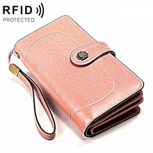 Load image into Gallery viewer, 3555 Large Capacity Long Multi-function Anti-magnetic RFID Wallet Clutch for Ladies with Card Slots
