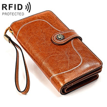 Load image into Gallery viewer, 3555 Large Capacity Long Multi-function Anti-magnetic RFID Wallet Clutch for Ladies with Card Slots