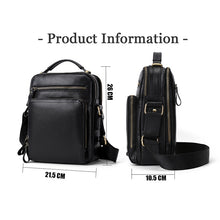 Load image into Gallery viewer, 6028 Multifunctional Fashion Top-grain Leather Messenger Bag Casual Men Shoulder Bag