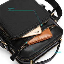 Load image into Gallery viewer, 6028 Multifunctional Fashion Top-grain Leather Messenger Bag Casual Men Shoulder Bag
