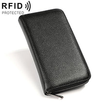 Load image into Gallery viewer, KB196 Top-grain Leather Large Capacity Multi-function 36-Bit Anti-magnetic RFID Organ Card Package Wallet