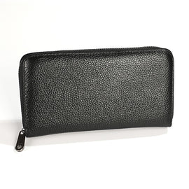 KB196 Top-grain Leather Large Capacity Multi-function 36-Bit Anti-magnetic RFID Organ Card Package Wallet