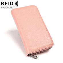 Load image into Gallery viewer, KB196 Top-grain Leather Large Capacity Multi-function 36-Bit Anti-magnetic RFID Organ Card Package Wallet