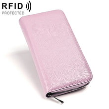 Load image into Gallery viewer, KB196 Top-grain Leather Large Capacity Multi-function 36-Bit Anti-magnetic RFID Organ Card Package Wallet