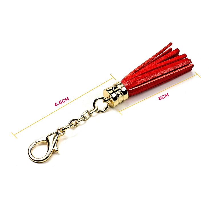 LS01 Tassel Zinc Alloy Keychain Car Hanging Bag Pendant